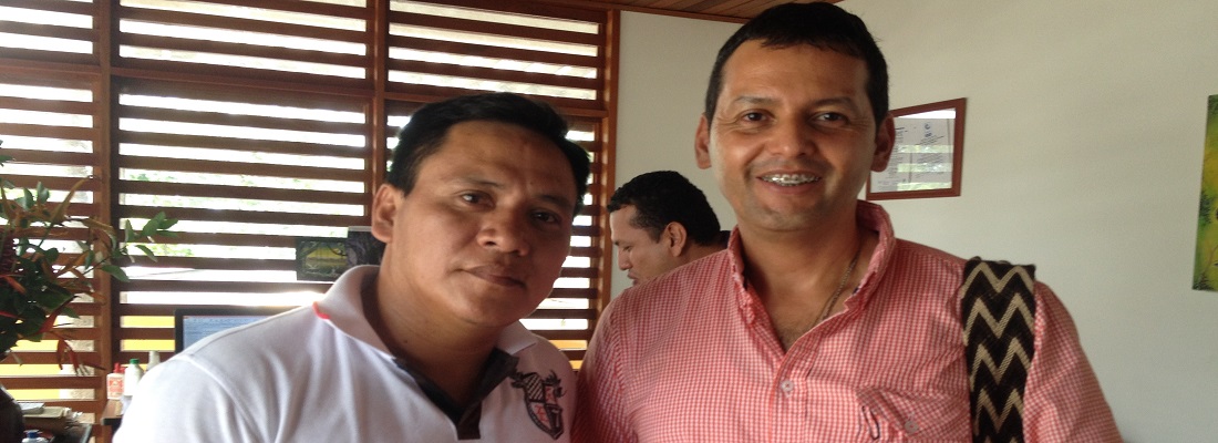 Director General de CORPOAMAZONIA firma convenio con Presidente de Consejo Indígena de Puerto Alegría para proyecto ambiental en Amazonas