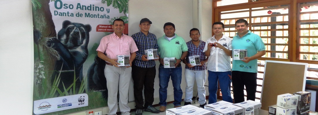 Entregados equipos de monitoreo al Plan de Conservación Oso Andino y Danta de Montaña del Putumayo