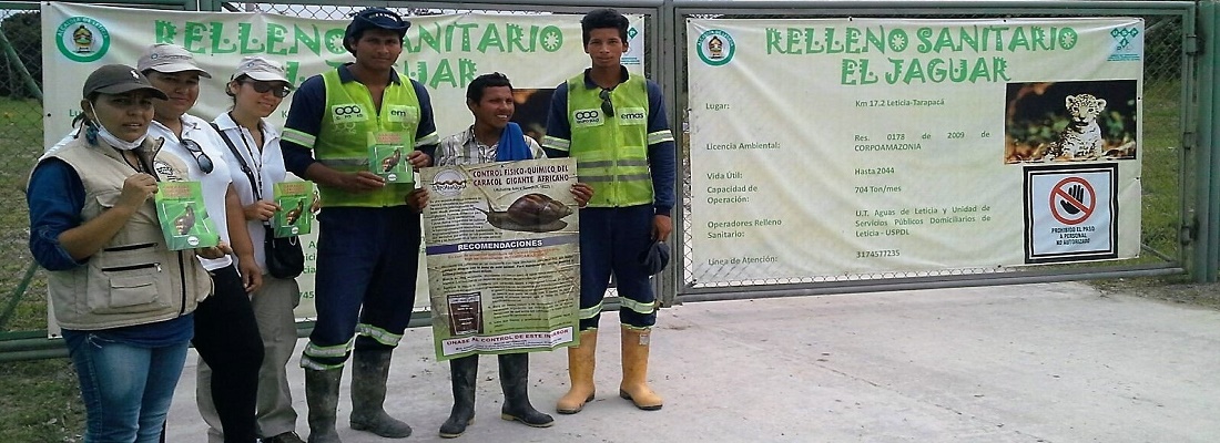 Acciones educativas con las comunidades indígenas de Leticia, para prevenir presencia de Caracol Gigante Africano en el Amazonas