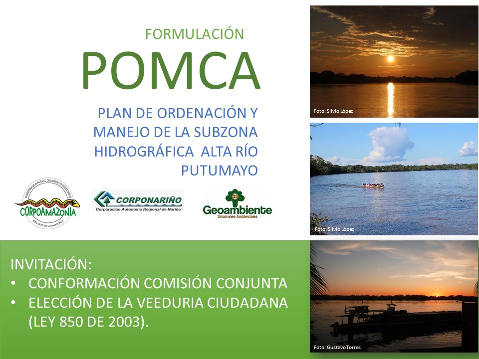 Formulación del plan de ordenación y manejo de la subzona hidrográfica alta río Putumayo