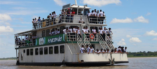 Anaconda llega a la capital del Amazonas