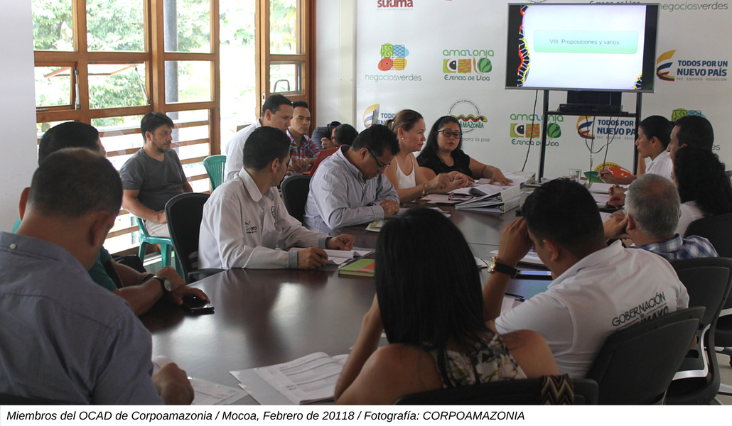OCAD de CORPOAMAZONIA aprueba informe de rendición de cuentas del segundo semestre de 2017