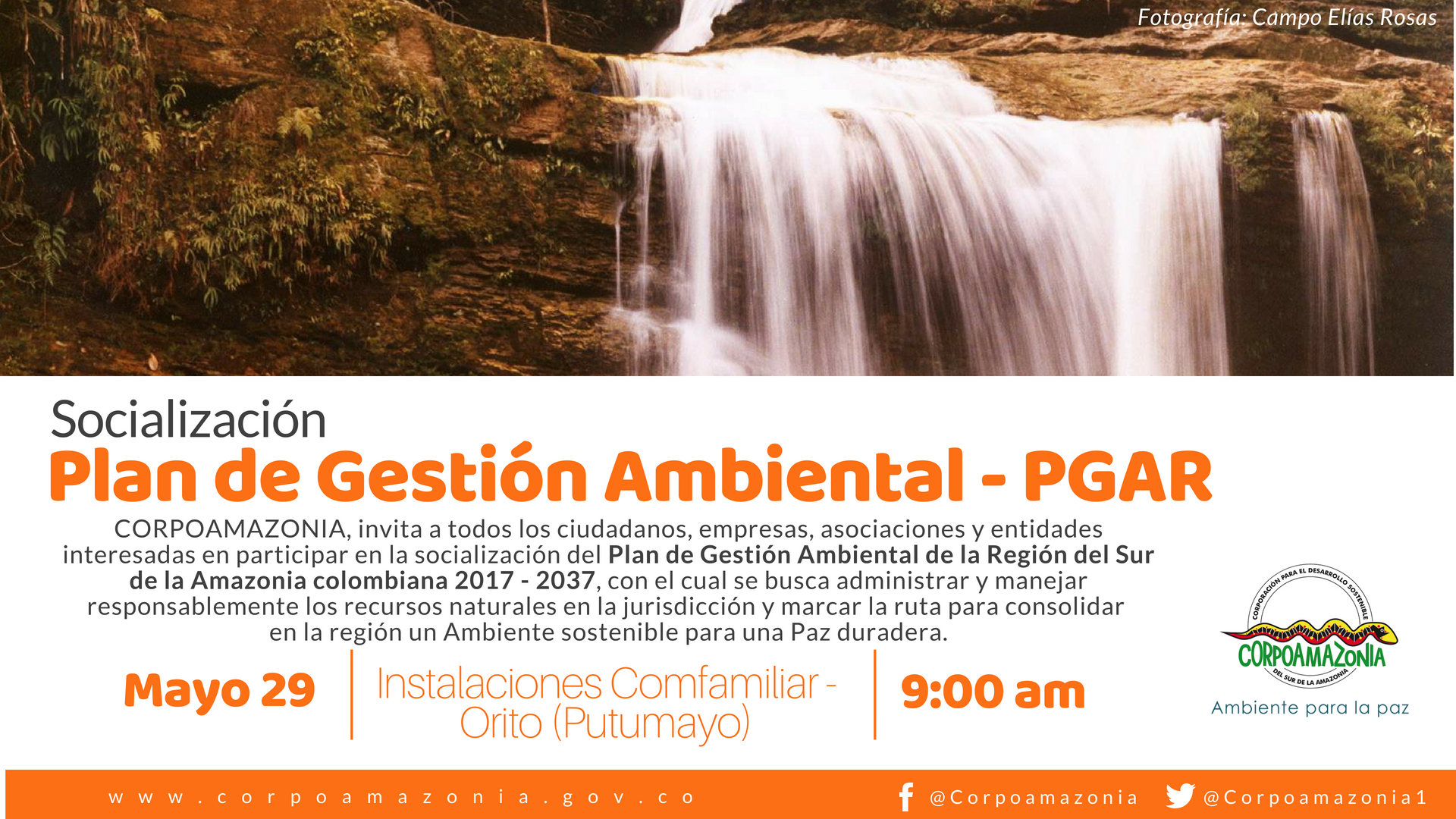 Socialización del Plan de Gestión Ambiental Regional – PGAR en Putumayo