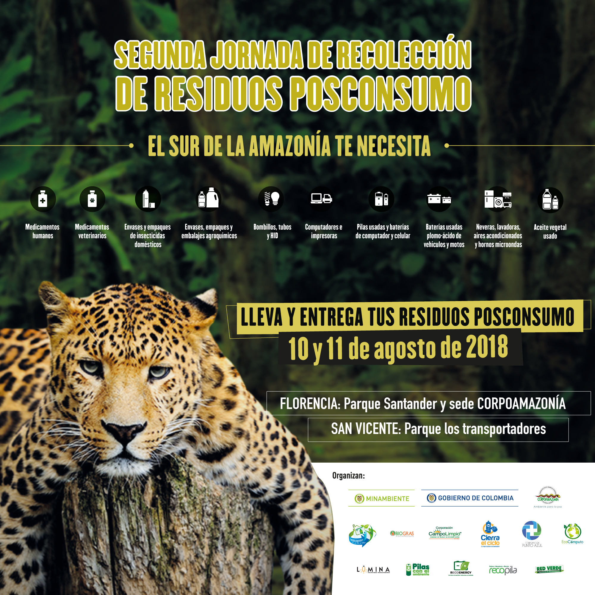 Inicia la Segunda Jornada de recolección de Residuos Posconsumo