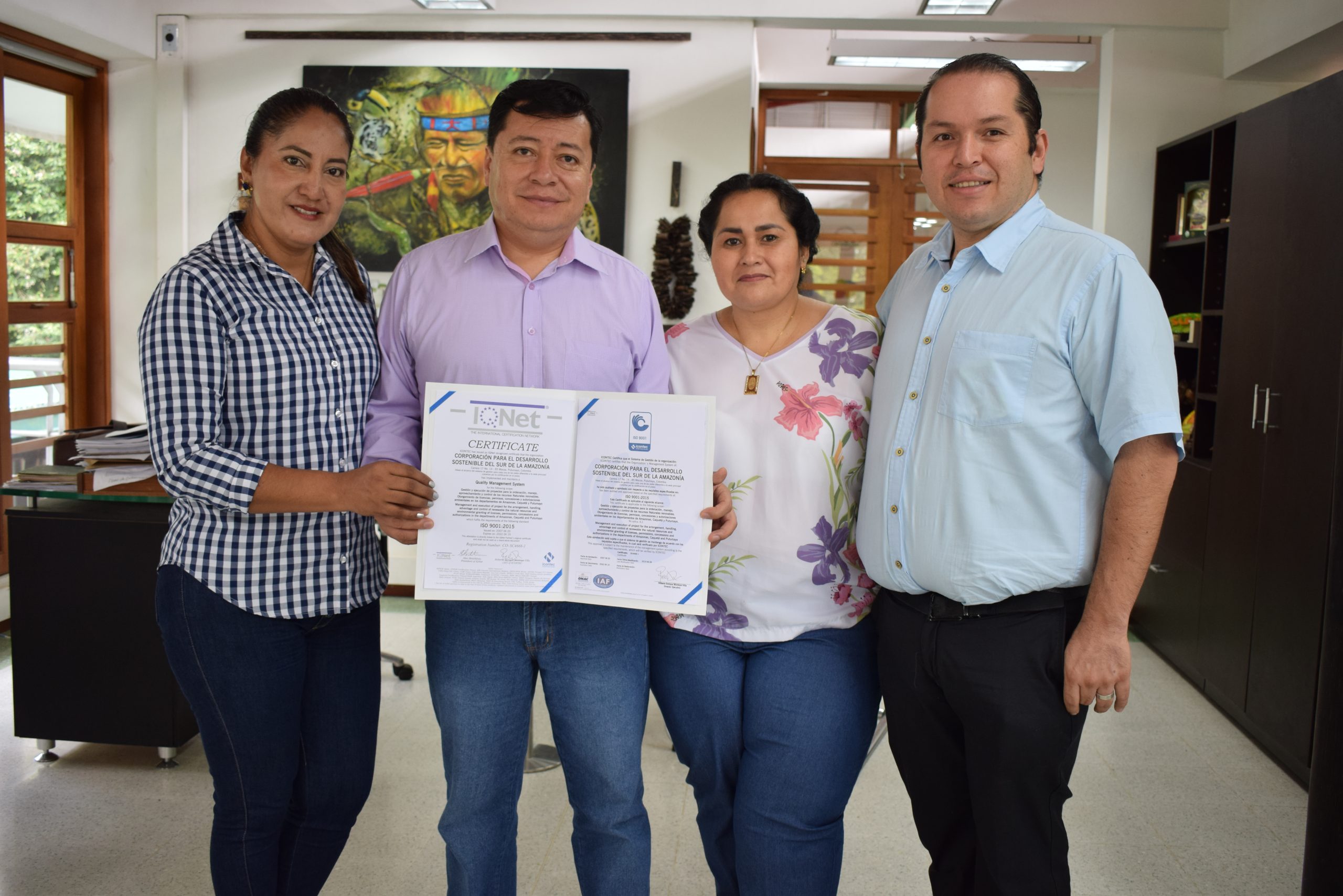 ICONTEC renueva certificación de calidad a CORPOAMAZONIA