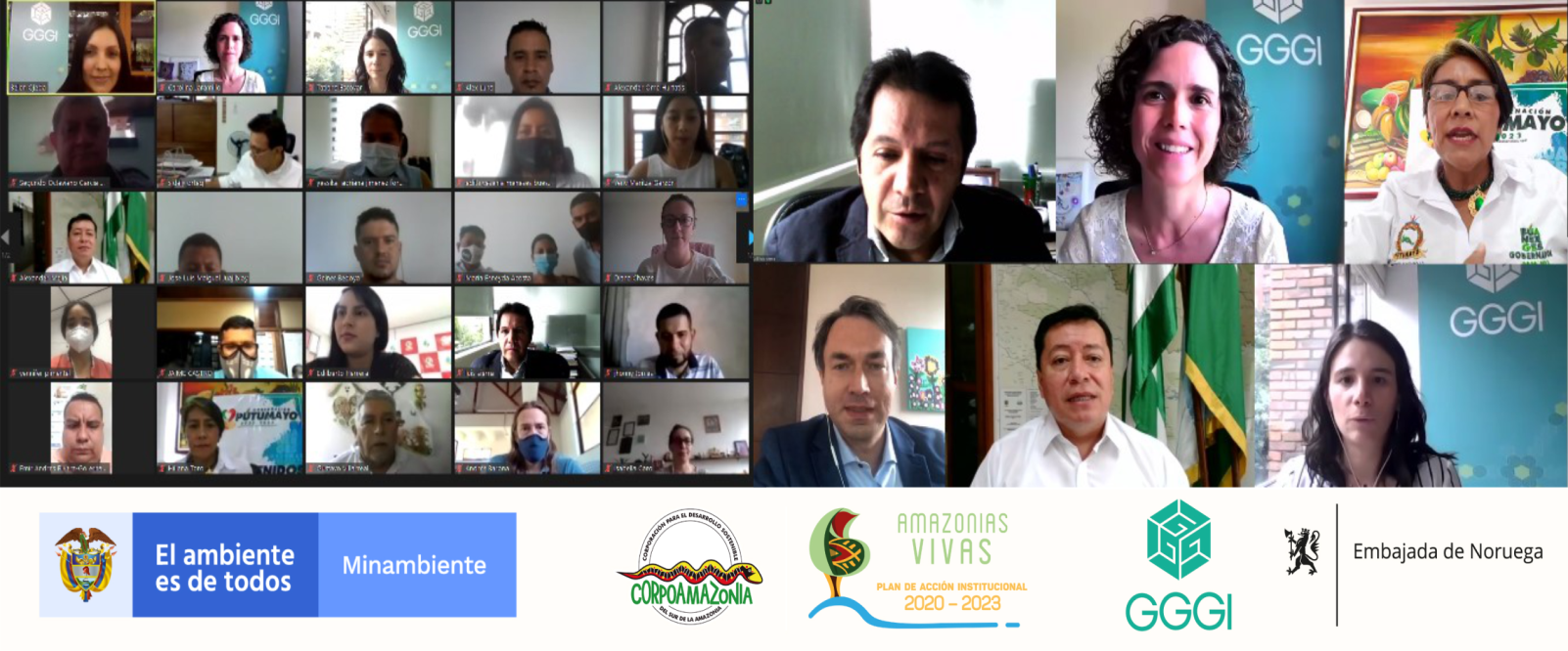 CORPOAMAZONIA, CON EL APOYO DE MINAMBIENTE, GGGI Y EL REINO DE NORUEGA, APOYA A ENTES TERRITORIALES DEL SUR DE LA AMAZONIA COLOMBIANA PARA QUE ALCANCEN LOS CRITERIOS DE SOSTENIBILIDAD AMBIENTAL Y RESILIENCIA TERRITORIAL